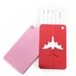 Metal Business Gift Checked Box Dog Luggage Tag | https://www.bestnamebadges.com