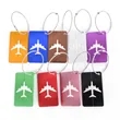Metal Business Gift Checked Box Dog Luggage Tag | https://www.bestnamebadges.com