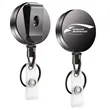 TransClear Black Retractable Clip Badge Holder | https://www.bestnamebadges.com