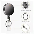 TransClear Black Retractable Clip Badge Holder | https://www.bestnamebadges.com