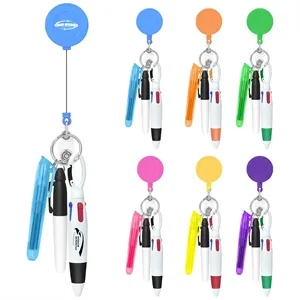 Nurse Pen Set Medical Retractable ID Buckle Badge Holder
