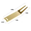 Portable Metal Golf Divot Repair Tool Fork Green Accessories | https://www.bestnamebadges.com