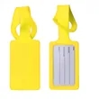 Rectangular Silicone Luggage Tag | https://www.bestnamebadges.com