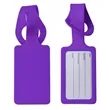 Rectangular Silicone Luggage Tag | https://www.bestnamebadges.com