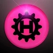 Frosted blinking circle clips | https://www.bestnamebadges.com