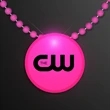 LED Circle Badge with Beads | https://www.bestnamebadges.com