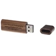Marsh Wood USB Flash Drive w/ Key Ring | https://www.bestnamebadges.com