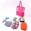 Foldable Beach Double Layer Mesh Tote Bag | https://www.bestnamebadges.com