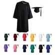 Matte Graduation Gown Cap Tassel Set | https://www.bestnamebadges.com