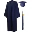Matte Graduation Gown Cap Tassel Set | https://www.bestnamebadges.com