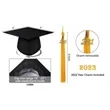 Matte Graduation Gown Cap Tassel Set | https://www.bestnamebadges.com