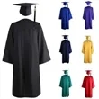 Matte Graduation Gown Cap Tassel Set | https://www.bestnamebadges.com
