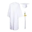 Matte Graduation Gown Cap Tassel Set | https://www.bestnamebadges.com