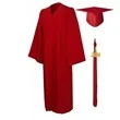 Matte Graduation Gown Cap Tassel Set | https://www.bestnamebadges.com