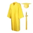 Matte Graduation Gown Cap Tassel Set | https://www.bestnamebadges.com