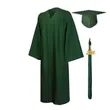 Matte Graduation Gown Cap Tassel Set | https://www.bestnamebadges.com