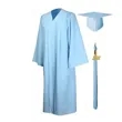 Matte Graduation Gown Cap Tassel Set | https://www.bestnamebadges.com