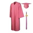Matte Graduation Gown Cap Tassel Set | https://www.bestnamebadges.com