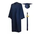 Matte Graduation Gown Cap Tassel Set | https://www.bestnamebadges.com