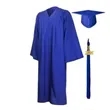 Matte Graduation Gown Cap Tassel Set | https://www.bestnamebadges.com