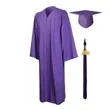 Matte Graduation Gown Cap Tassel Set | https://www.bestnamebadges.com