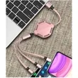 Multi USB Charging Cable Retractable 3in1 Universal Charger | https://www.bestnamebadges.com