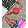 Multi USB Charging Cable Retractable 3in1 Universal Charger | https://www.bestnamebadges.com