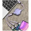Multi USB Charging Cable Retractable 3in1 Universal Charger | https://www.bestnamebadges.com