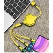 Multi USB Charging Cable Retractable 3in1 Universal Charger | https://www.bestnamebadges.com