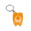 Waxed Tooth Shape Dental Floss Key Chain | https://www.bestnamebadges.com