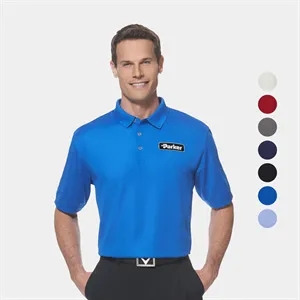 Callaway® Vent Moisture Wicking Men's Ottoman Polo Shirt | https://www.bestnamebadges.com