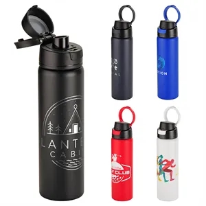 Cabrio 24 oz Recycled Stainless Steel Vacuum Insulated Bottl | https://www.bestnamebadges.com