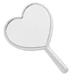 Heart-Shaped Handheld Mirror | https://www.bestnamebadges.com