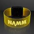 Cosmic Yellow LED Magnetic Clasp Bracelets | https://www.bestnamebadges.com
