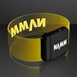 Cosmic Yellow LED Magnetic Clasp Bracelets | https://www.bestnamebadges.com