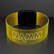Laser Engraved - Cosmic Yellow LED Magnetic Clasp Bracelets | https://www.bestnamebadges.com