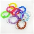 Transparency Flexible Spiral Coil Stretchable Key Chain | https://www.bestnamebadges.com