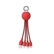 LED Light Up 3 in 1 Charging Cable with Keychain | https://www.bestnamebadges.com