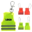 Various Reflective Vest Shaped Keychain | https://www.bestnamebadges.com
