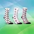Custom Athletic Running Socks, Mid-Calf | https://www.bestnamebadges.com