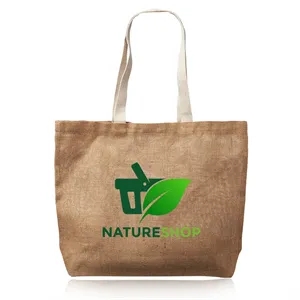 Natural Jute Fiber Carry-On Tote Bags | https://www.bestnamebadges.com