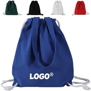 2 in 1 drawstring portable thickened sports fitness bags