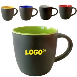 10oz Two Color Ceramic Coffee Mike Mugs For Home Restaurant