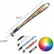 ID Card Rainbow Lanyard | https://www.bestnamebadges.com