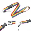 ID Card Rainbow Lanyard | https://www.bestnamebadges.com