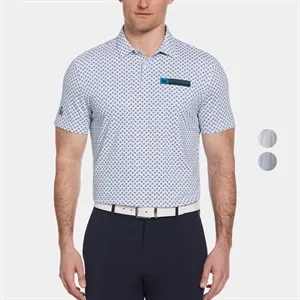 Original Penguin® Retro Geo Print Men's Polo Shirt | https://www.bestnamebadges.com