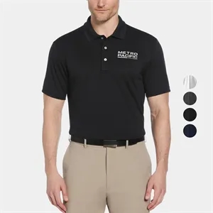 PGA TOUR® Moist Wicking Men's Airflux Solid Golf Polo Shirt | https://www.bestnamebadges.com