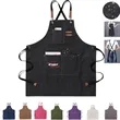 Adjustable Waterproof Canvas Chef Apron With Large Pockets | https://www.bestnamebadges.com
