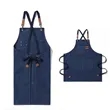Adjustable Waterproof Canvas Chef Apron With Large Pockets | https://www.bestnamebadges.com