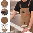 Adjustable Waterproof Canvas Chef Apron With Large Pockets | https://www.bestnamebadges.com